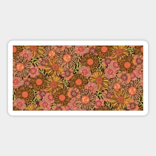 A Daisy Day (Autumn, Dark) Sticker